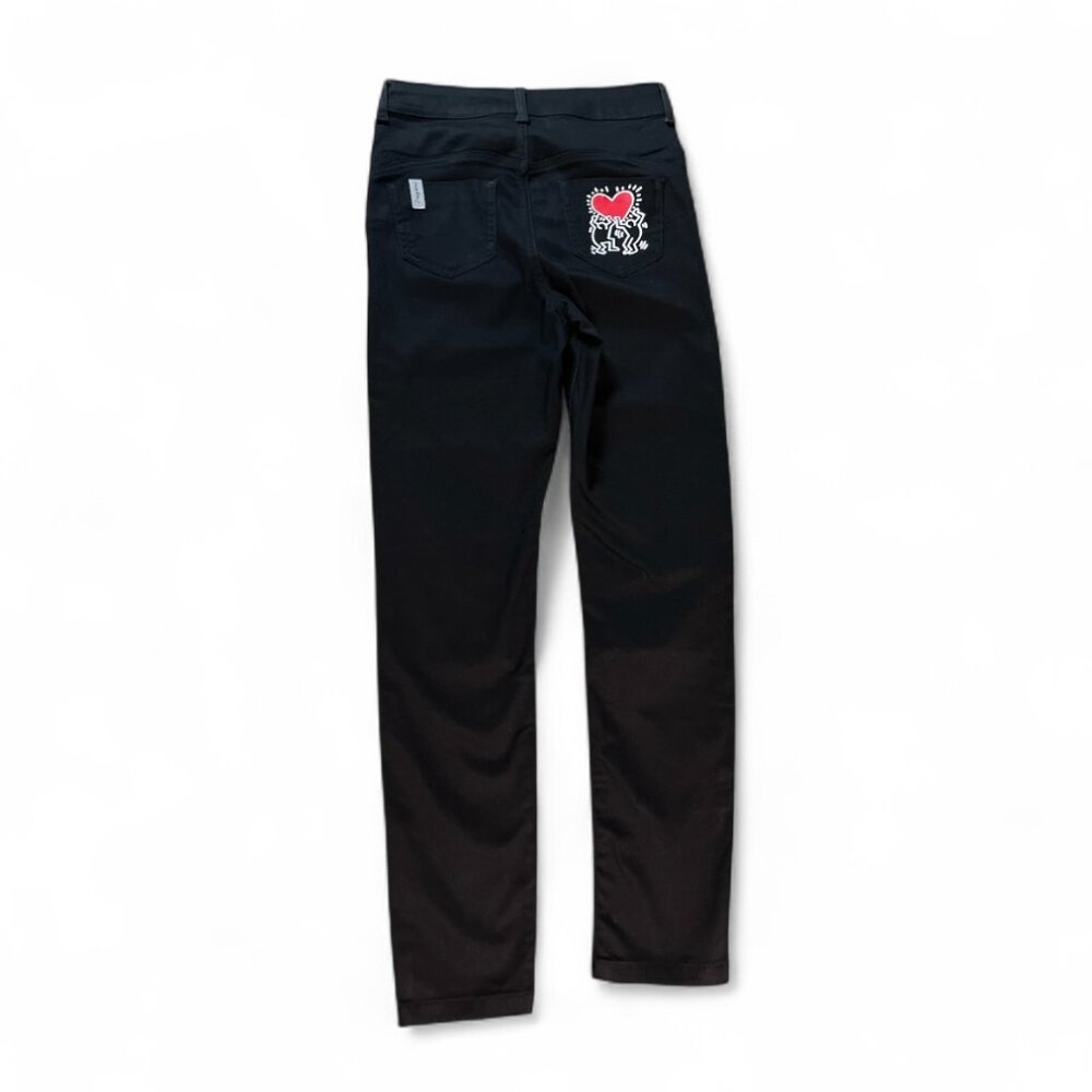 Calzedonia x Keith Haring Soft Touch Push Up Jeans Black Small